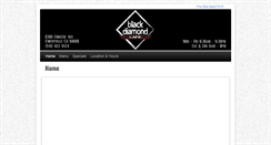 Desktop Screenshot of blackdiamondcafe.com